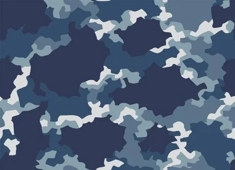Camouflage texture seamless pattern. Abstract modern camo background for fabric Stock Illustration