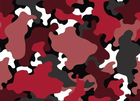 Camouflage texture seamless pattern. Abstract modern camo background for fabric Illustrazione stock