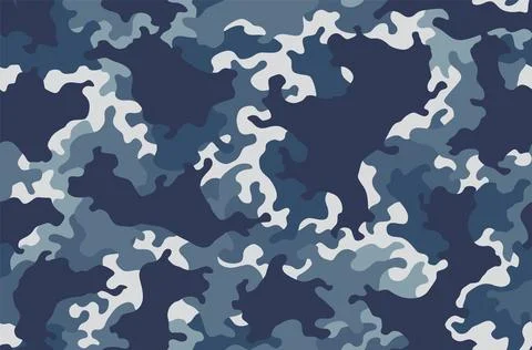 Camouflage texture seamless pattern. Abstract modern camo background for fabric 스톡 일러스트