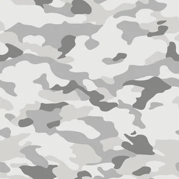 Camouflage texture seamless pattern. Abstract modern military camo ornament Stock Illustration