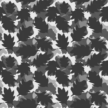 Camouflage texture seamless pattern for fabric and fashion print. Illustrazione stock