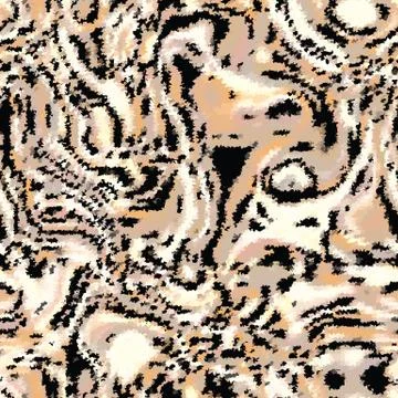 Camouflage vector cat fur texture background. Faux effect animal skin leopard Illustrazione stock