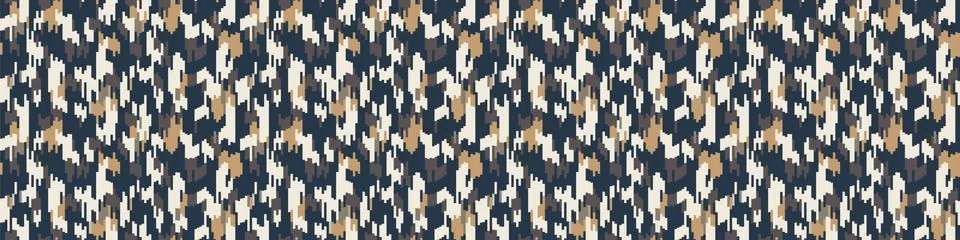 Camouflage vector grey marl heathered texture banner background. Faux cotton Stock Illustration
