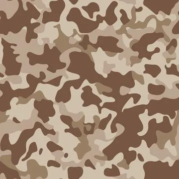 Camouflaging seamless pattern. Modern camo texture for army clothing 库存插图