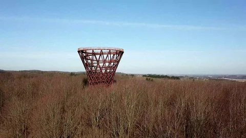 Camp Adventure Forest Tower Stock Footage 130065790