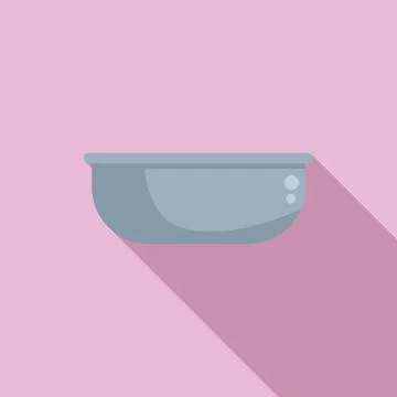 Camp bowl icon flat vector. Travel equipment Stock Illustration