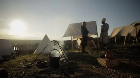 Camp for campers Stock Footage 82363320