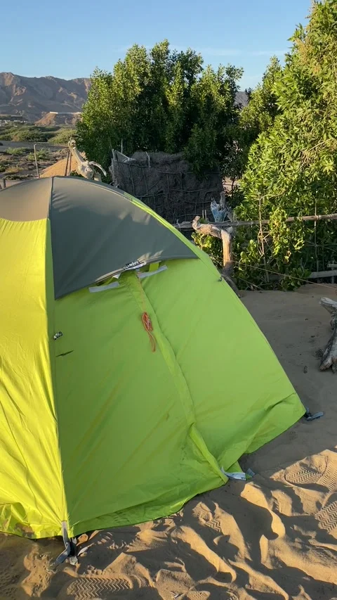 Camp on a campsite Stock Footage 280155630