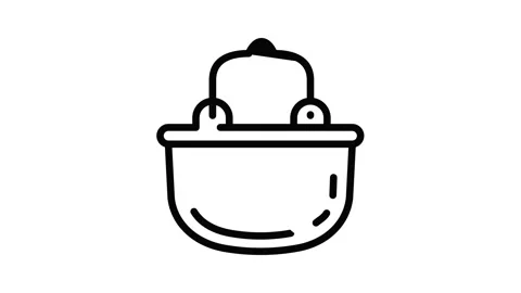 Camp cauldron icon animation 動画素材 153078173