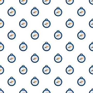 Camp compass pattern seamless vector Ilustración de archivo
