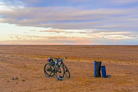Camp in the desert in Egypt Stock-Fotos