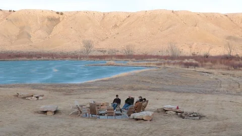 A Camp in the Desert* Video stock 114624263