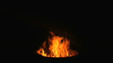 Camp Fire 1 Stock Footage 336707