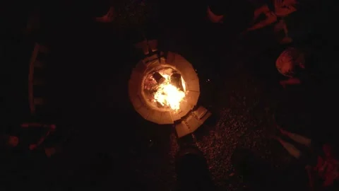 Camp Fire and Marshmallows - 4 Video stock 171717990