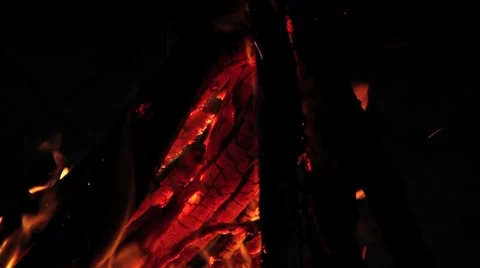 Camp fire close up 2 動画素材 8510166