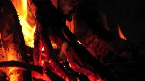 Camp Fire Stock Footage 8510042