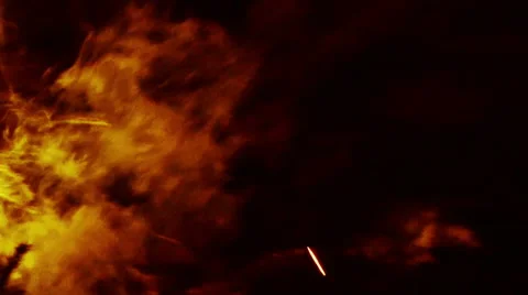 Camp fire Stock Footage 50764362