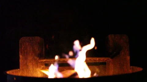 Camp fire Stock Footage 79419699