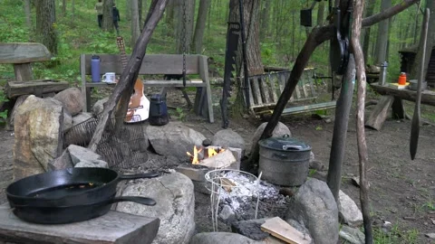 Camp Fire 動画素材 216044410