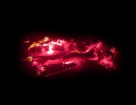Camp fire at night Stock-Fotos