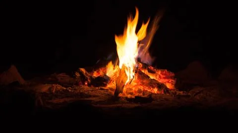 Camp fire Stock Photos