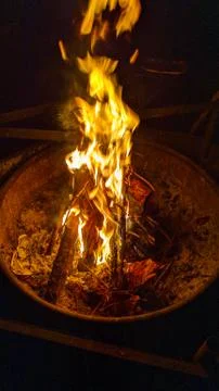 Camp Fire Stock Photos