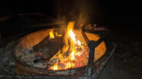 Camp Fire Stock Photos