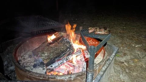 Camp Fire Stock Photos