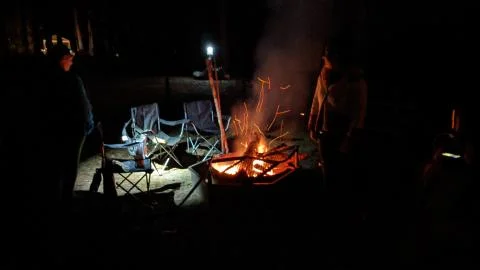 Camp Fire Stock Photos