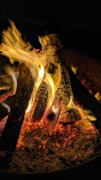 Camp Fire Stock Photos
