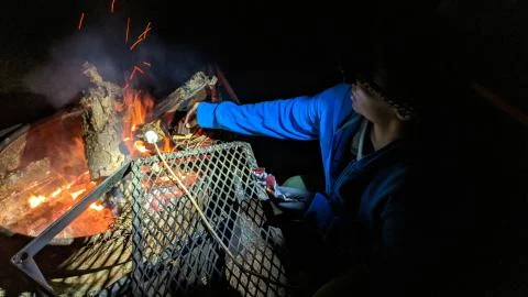 Camp Fire Stock Photos