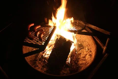 Camp Fire Stock Photos