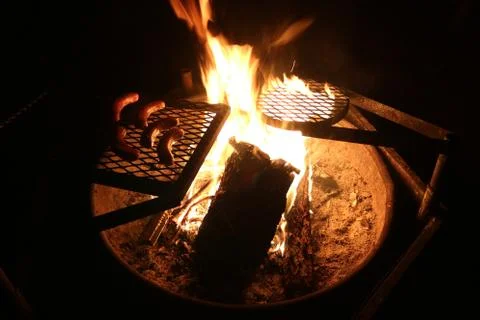 Camp Fire Stock Photos