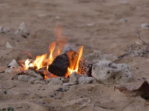 Camp Fire Stock Photos