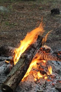 Camp fire Stock Photos