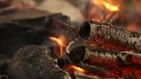 A camp fire, Sweden. Stock Footage 51823106