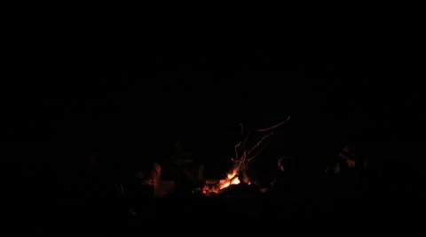 Camp Fire Time Lapse Stock Footage 7755910