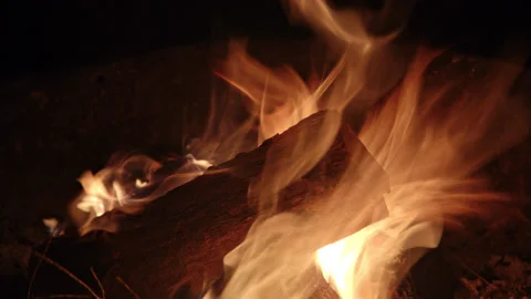 Camp Fire Timelapse Stock Footage 167394446