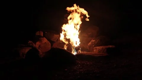 Camp fire video 6-22-26 Stock Footage 338004536