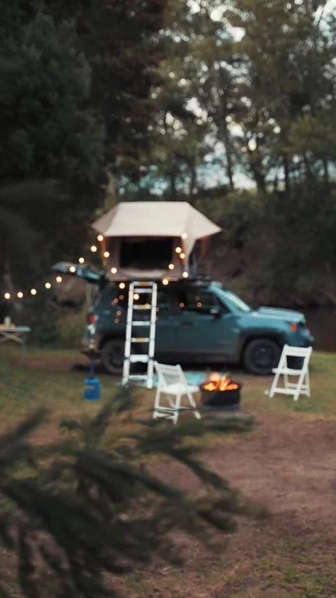 Camp ground Stock Footage 282813419