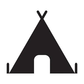Camp icon vector for graphic design, logo, website, social media, mobile app, Stock Illustration