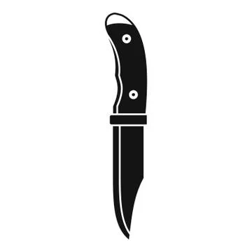 Camp knife icon, simple style Ilustración de archivo