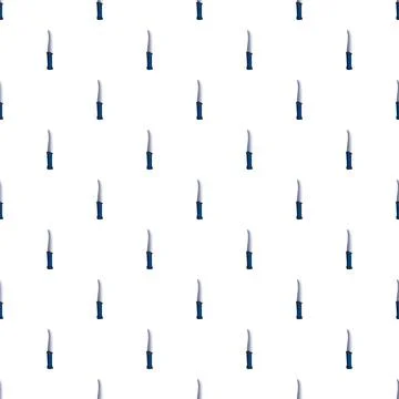 Camp knife pattern seamless vector Stock Illustration