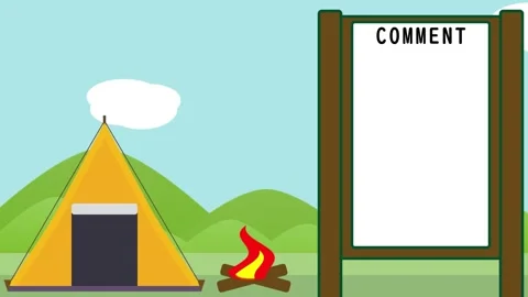 Camp Looping streaming background. 1080p Stock Footage 258881027