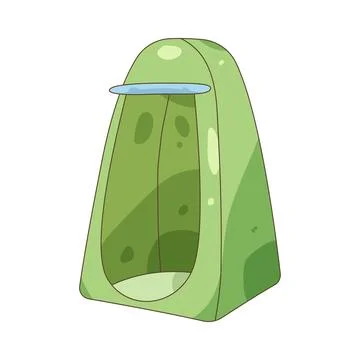 Camp shower Stock Illustration