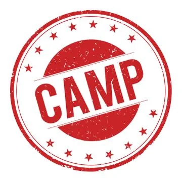 CAMP stamp sign Stock Illustration