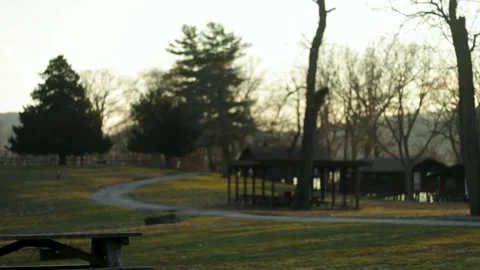 Camp at Sundown Video stock 301573494