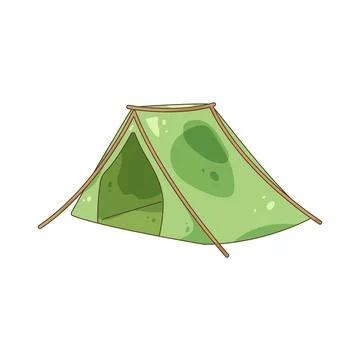 Camp tent Illustrazione stock