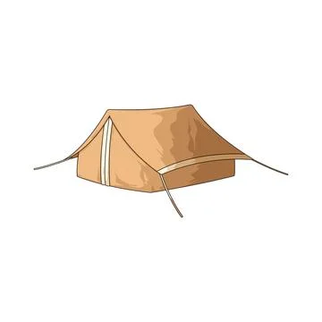 Camp tent illustration Stock Illustration
