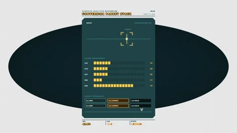 Campaign Analytics Dashboard HUD Seamless Loop Stock Footage 342025279